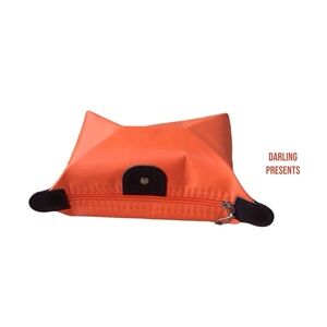 Cosmetic Tech Bag Women Color Orange Size 6.5 X 8